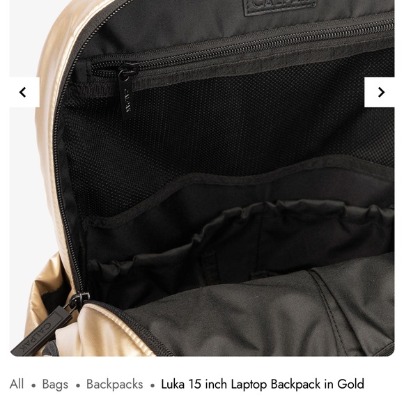 Calpak Gold Luka Backpack 15-Inch Laptop - Picture 11 of 12